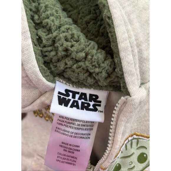 STAR WARS Infant 0-6 Mos Baby Yoda Grogu The Mandalorian Bundle Jacket/Pants & T - Picture 9 of 10
